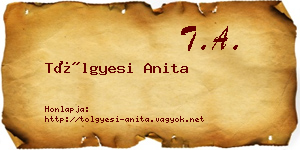 Tölgyesi Anita névjegykártya